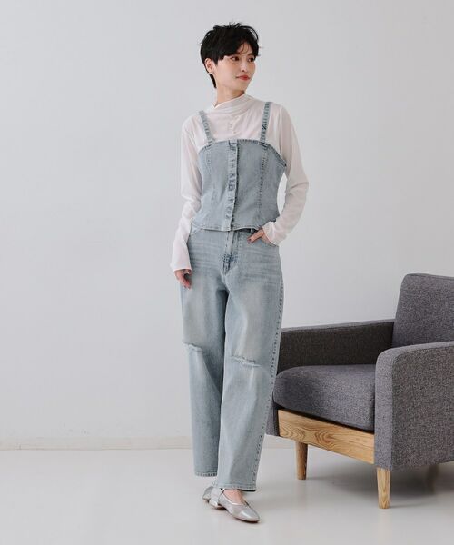 OPAQUE.CLIP / オペーク ドット クリップ パンツ | 《SS-LLsize》ストレッチダメージストレートデニム【洗濯機洗い可】 | 詳細16