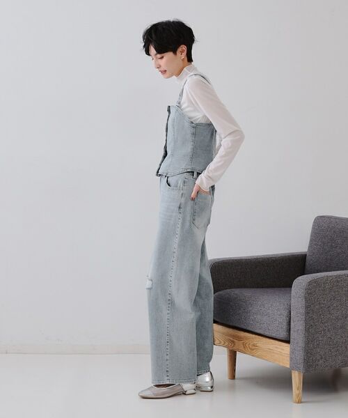 OPAQUE.CLIP / オペーク ドット クリップ パンツ | 《SS-LLsize》ストレッチダメージストレートデニム【洗濯機洗い可】 | 詳細17