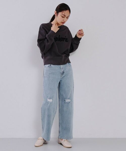 OPAQUE.CLIP / オペーク ドット クリップ パンツ | 《SS-LLsize》ストレッチダメージストレートデニム【洗濯機洗い可】 | 詳細6