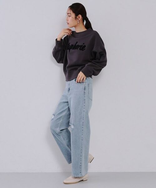 OPAQUE.CLIP / オペーク ドット クリップ パンツ | 《SS-LLsize》ストレッチダメージストレートデニム【洗濯機洗い可】 | 詳細7