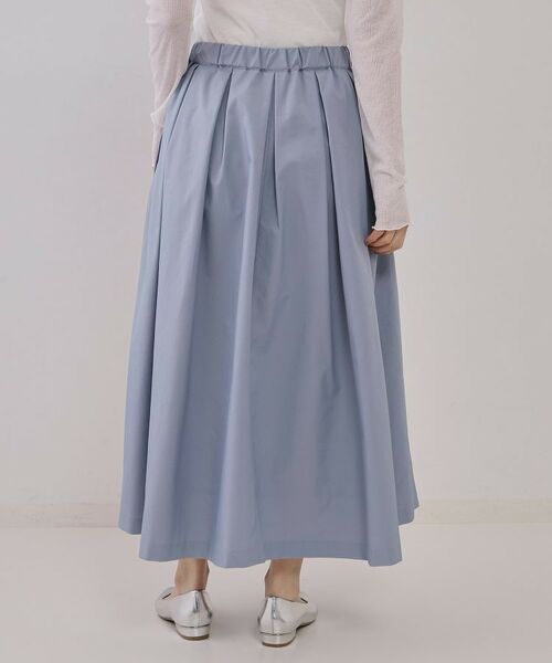 OPAQUE.CLIP / オペーク ドット クリップ ロング・マキシ丈スカート | シャンブレータックフレアスカート【洗濯機洗い可】 | 詳細11