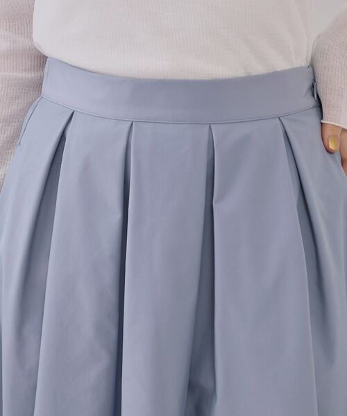 OPAQUE.CLIP / オペーク ドット クリップ ロング・マキシ丈スカート | シャンブレータックフレアスカート【洗濯機洗い可】 | 詳細12