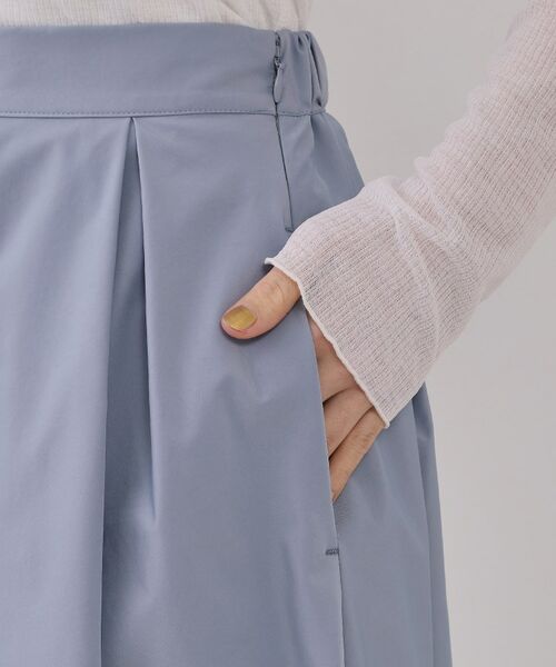 OPAQUE.CLIP / オペーク ドット クリップ ロング・マキシ丈スカート | シャンブレータックフレアスカート【洗濯機洗い可】 | 詳細14