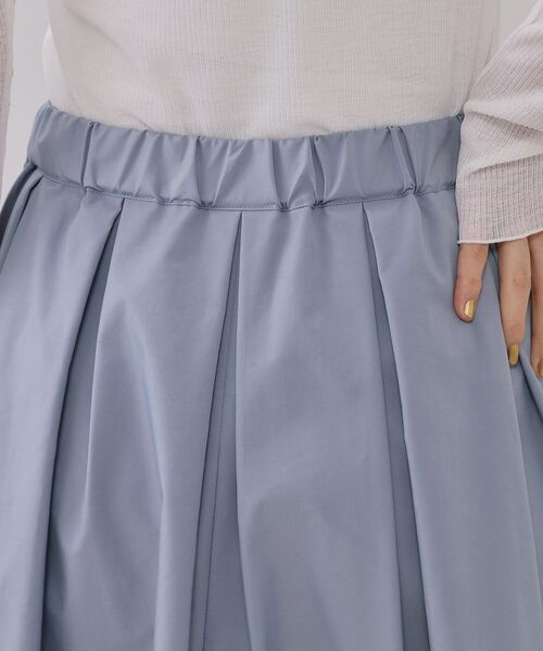 OPAQUE.CLIP / オペーク ドット クリップ ロング・マキシ丈スカート | シャンブレータックフレアスカート【洗濯機洗い可】 | 詳細15