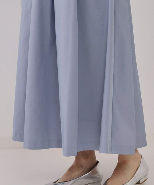 OPAQUE.CLIP / オペーク ドット クリップ ロング・マキシ丈スカート | シャンブレータックフレアスカート【洗濯機洗い可】 | 詳細16