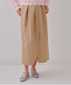 OPAQUE.CLIP / オペーク ドット クリップ ロング・マキシ丈スカート | オーガンジータックコクーンスカート【洗濯機洗い可】