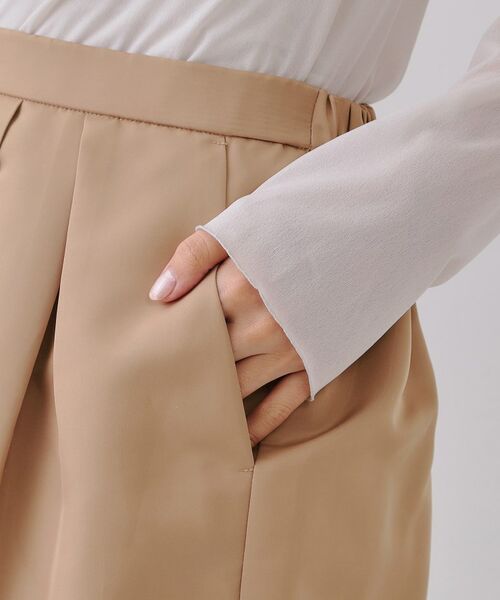 OPAQUE.CLIP / オペーク ドット クリップ ロング・マキシ丈スカート | オーガンジータックコクーンスカート【洗濯機洗い可】 | 詳細13