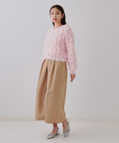 OPAQUE.CLIP / オペーク ドット クリップ ロング・マキシ丈スカート | オーガンジータックコクーンスカート【洗濯機洗い可】 | 詳細6