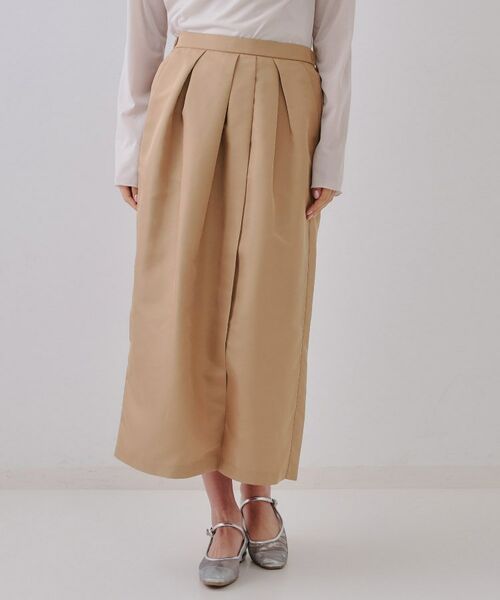 OPAQUE.CLIP / オペーク ドット クリップ ロング・マキシ丈スカート | オーガンジータックコクーンスカート【洗濯機洗い可】 | 詳細9