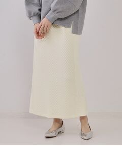 OPAQUE.CLIP / オペーク ドット クリップ ロング・マキシ丈スカート | キルトジャカードナロースカート/セットアップ対応【洗濯機洗い可】