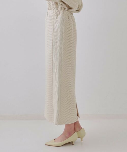 OPAQUE.CLIP / オペーク ドット クリップ ロング・マキシ丈スカート | キルトジャカードナロースカート/セットアップ対応【洗濯機洗い可】 | 詳細10