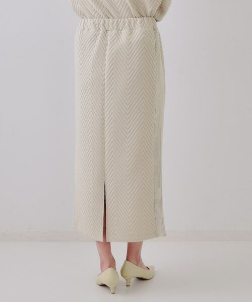 OPAQUE.CLIP / オペーク ドット クリップ ロング・マキシ丈スカート | キルトジャカードナロースカート/セットアップ対応【洗濯機洗い可】 | 詳細11