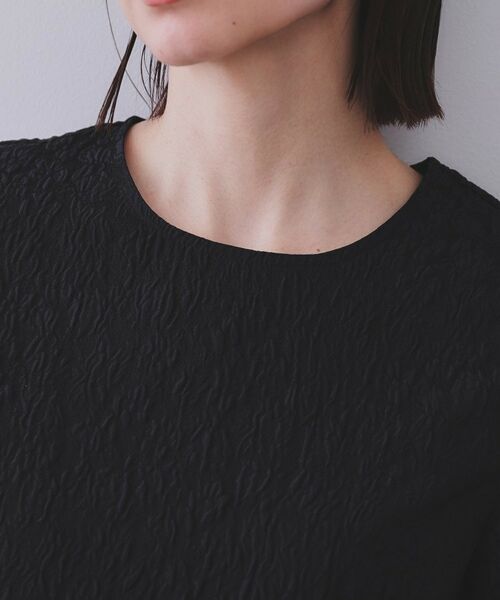 OPAQUE.CLIP / オペーク ドット クリップ シャツ・ブラウス | 《通勤・セレモニー対応》ジャカードペプラムブラウス【洗濯機洗い可】 | 詳細18