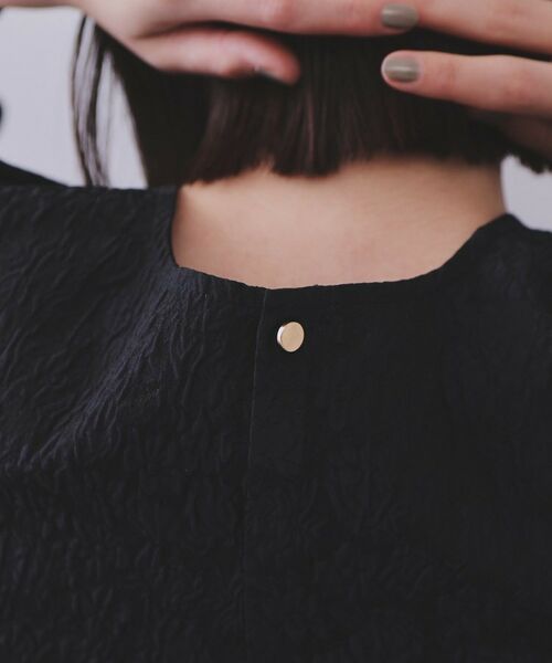 OPAQUE.CLIP / オペーク ドット クリップ シャツ・ブラウス | 《通勤・セレモニー対応》ジャカードペプラムブラウス【洗濯機洗い可】 | 詳細19