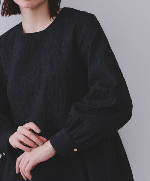 OPAQUE.CLIP / オペーク ドット クリップ シャツ・ブラウス | 《通勤・セレモニー対応》ジャカードペプラムブラウス【洗濯機洗い可】 | 詳細20