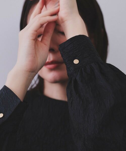 OPAQUE.CLIP / オペーク ドット クリップ シャツ・ブラウス | 《通勤・セレモニー対応》ジャカードペプラムブラウス【洗濯機洗い可】 | 詳細21