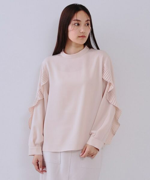 OPAQUE.CLIP / オペーク ドット クリップ シャツ・ブラウス | 《美人百花掲載》プリーツフリルスリーブブラウス【洗濯機洗い可】 | 詳細13