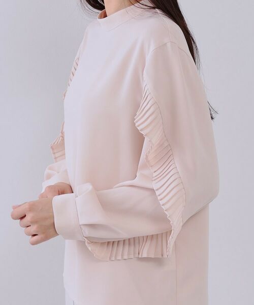 OPAQUE.CLIP / オペーク ドット クリップ シャツ・ブラウス | 《美人百花掲載》プリーツフリルスリーブブラウス【洗濯機洗い可】 | 詳細18