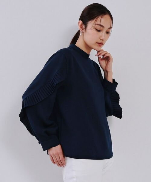 OPAQUE.CLIP / オペーク ドット クリップ シャツ・ブラウス | 《美人百花掲載》プリーツフリルスリーブブラウス【洗濯機洗い可】 | 詳細5