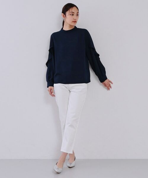 OPAQUE.CLIP / オペーク ドット クリップ シャツ・ブラウス | 《美人百花掲載》プリーツフリルスリーブブラウス【洗濯機洗い可】 | 詳細6