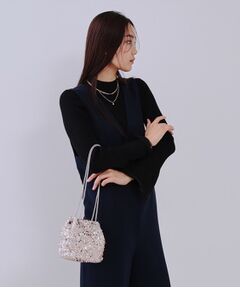 OPAQUE.CLIP / オペーク ドット クリップ ショルダーバッグ | 【6色展開】シャイニー素材巾着ミニショルダーバッグ