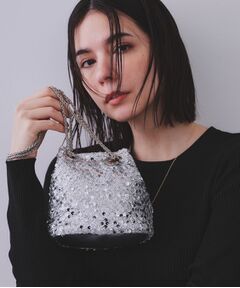 OPAQUE.CLIP / オペーク ドット クリップ ショルダーバッグ | 【6色展開】シャイニー素材巾着ミニショルダーバッグ