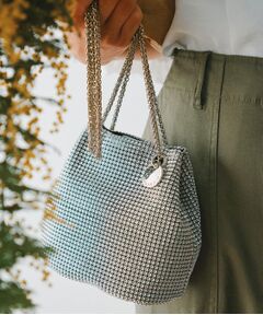 OPAQUE.CLIP / オペーク ドット クリップ ショルダーバッグ | 【6色展開】シャイニー素材巾着ミニショルダーバッグ