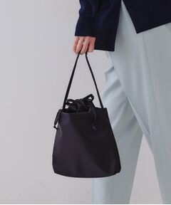 OPAQUE.CLIP / オペーク ドット クリップ ショルダーバッグ | サテンコンビ巾着ワンショルダーバッグ