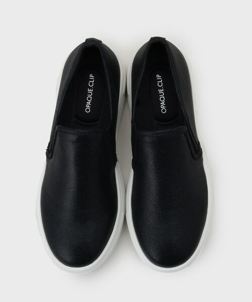 OPAQUE.CLIP / オペーク ドット クリップ フラットシューズ | 【軽量】厚底ラメスリッポン | 詳細4