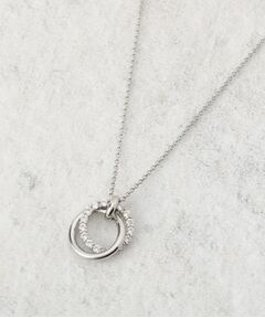 OPAQUE.CLIP / オペーク ドット クリップ ネックレス・ペンダント・チョーカー | ダブルリングビジューネックレス