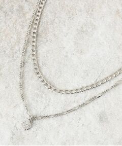 OPAQUE.CLIP / オペーク ドット クリップ ネックレス・ペンダント・チョーカー | 2連チェーンコインチャーム付ネックレス