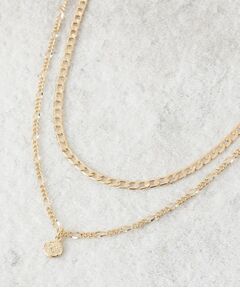 OPAQUE.CLIP / オペーク ドット クリップ ネックレス・ペンダント・チョーカー | 2連チェーンコインチャーム付ネックレス