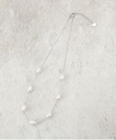 OPAQUE.CLIP / オペーク ドット クリップ ネックレス・ペンダント・チョーカー | 淡水パール×チェーンネックレス