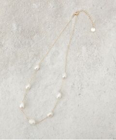 OPAQUE.CLIP / オペーク ドット クリップ ネックレス・ペンダント・チョーカー | 淡水パール×チェーンネックレス