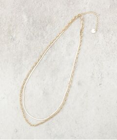 OPAQUE.CLIP / オペーク ドット クリップ ネックレス・ペンダント・チョーカー | 2連チェーンネックレス