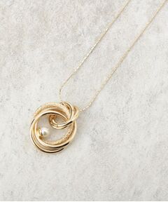 OPAQUE.CLIP / オペーク ドット クリップ ネックレス・ペンダント・チョーカー | メタルリング×フェイクパールネックレス