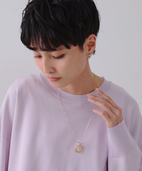 OPAQUE.CLIP / オペーク ドット クリップ ネックレス・ペンダント・チョーカー | メタルリング×フェイクパールネックレス | 詳細4