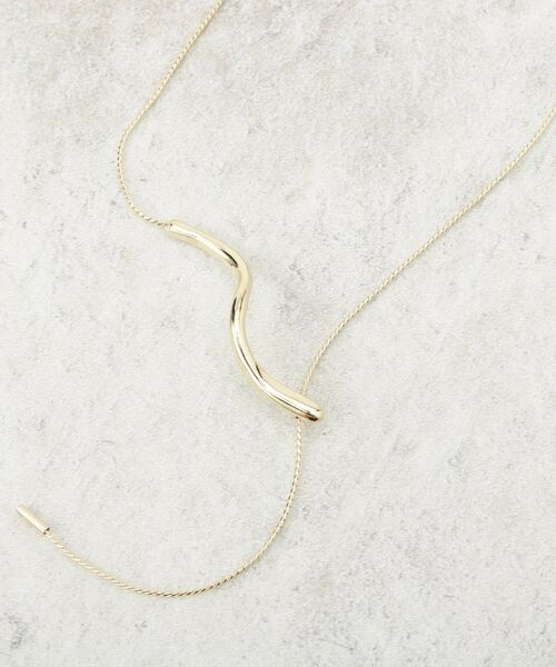 OPAQUE.CLIP / オペーク ドット クリップ ネックレス・ペンダント・チョーカー | ねじりメタルスライドネックレス | 詳細1