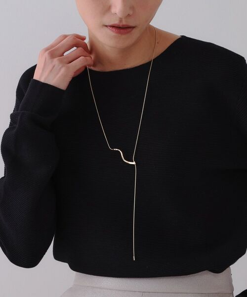 OPAQUE.CLIP / オペーク ドット クリップ ネックレス・ペンダント・チョーカー | ねじりメタルスライドネックレス | 詳細4