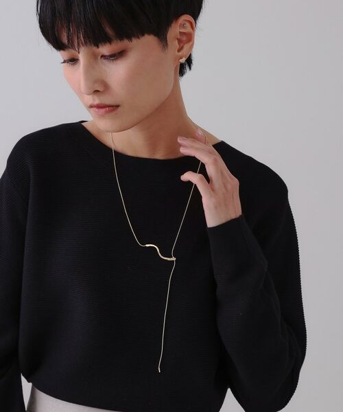 OPAQUE.CLIP / オペーク ドット クリップ ネックレス・ペンダント・チョーカー | ねじりメタルスライドネックレス | 詳細5