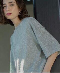 OPAQUE.CLIP / オペーク ドット クリップ ニット・セーター | ラメハーフスリーブトップス