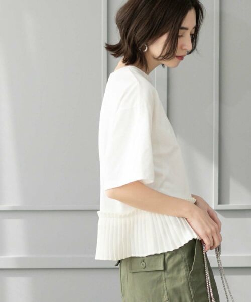 OPAQUE.CLIP / オペーク ドット クリップ カットソー | プリーツデザインドッキングトップス【洗濯機洗い可】 | 詳細11