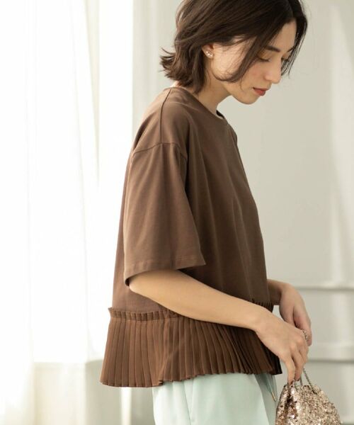 OPAQUE.CLIP / オペーク ドット クリップ カットソー | プリーツデザインドッキングトップス【洗濯機洗い可】 | 詳細16