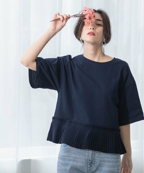 OPAQUE.CLIP / オペーク ドット クリップ カットソー | プリーツデザインドッキングトップス【洗濯機洗い可】 | 詳細23