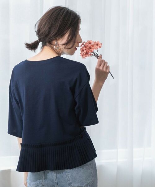 OPAQUE.CLIP / オペーク ドット クリップ カットソー | プリーツデザインドッキングトップス【洗濯機洗い可】 | 詳細25