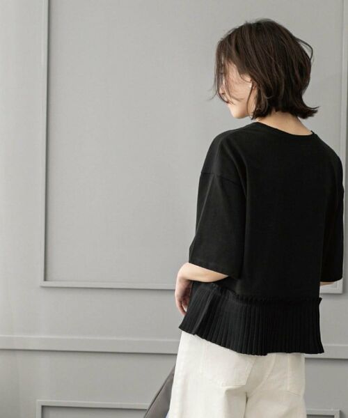 OPAQUE.CLIP / オペーク ドット クリップ カットソー | プリーツデザインドッキングトップス【洗濯機洗い可】 | 詳細3