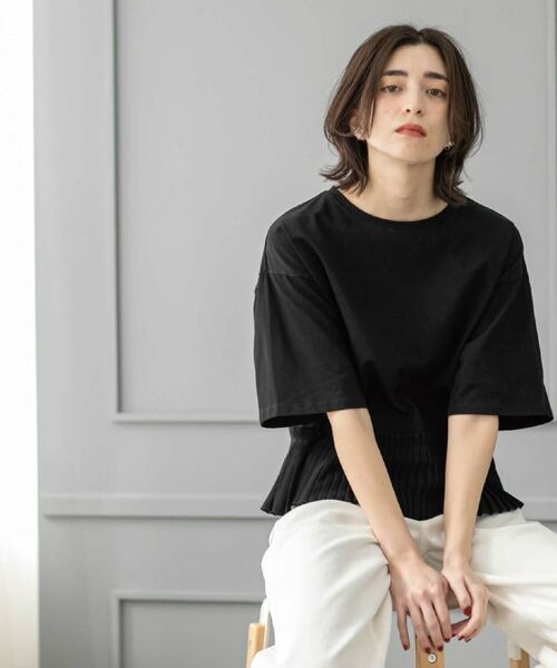 OPAQUE.CLIP / オペーク ドット クリップ カットソー | プリーツデザインドッキングトップス【洗濯機洗い可】 | 詳細4