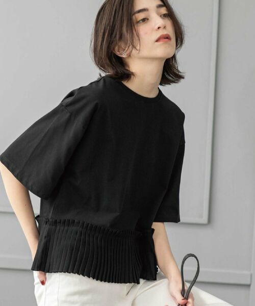 OPAQUE. CLIP/オペーク ドット クリップ プリーツデザインドッキングトップス ブラック(019) 38(M) OPAQUE. CLIP/オペーク ドット クリップ プリーツデザインドッキングトップス ブラック(019) 38(M)