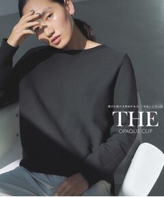 OPAQUE.CLIP / オペーク ドット クリップ ニット・セーター | ボートネックニット/オーガニックコットン混【UV/洗濯機洗い可】