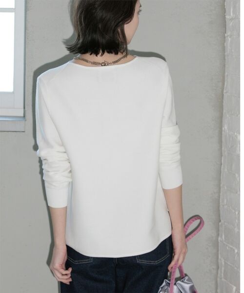 OPAQUE.CLIP / オペーク ドット クリップ ニット・セーター | ボートネックニット/オーガニックコットン混【UV/洗濯機洗い可】 | 詳細10